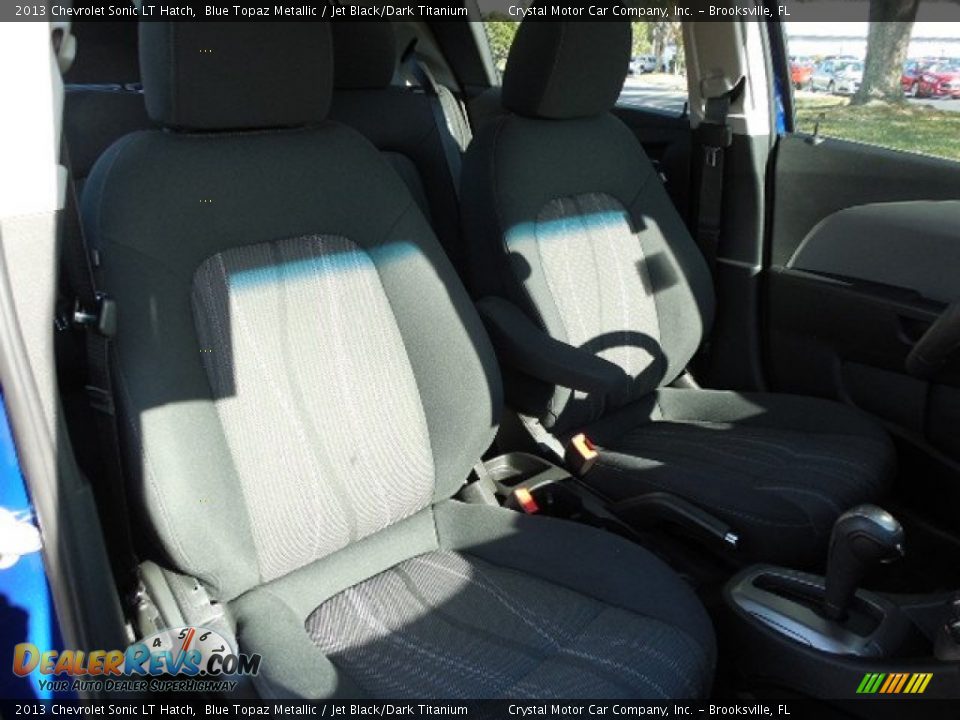 2013 Chevrolet Sonic LT Hatch Blue Topaz Metallic / Jet Black/Dark Titanium Photo #13