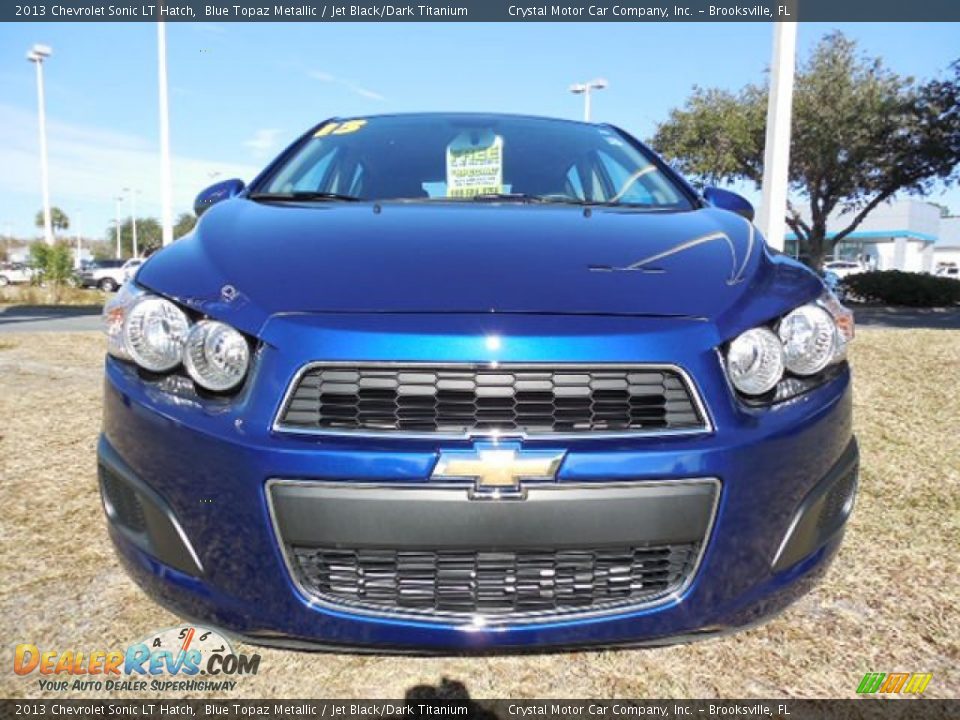 2013 Chevrolet Sonic LT Hatch Blue Topaz Metallic / Jet Black/Dark Titanium Photo #14