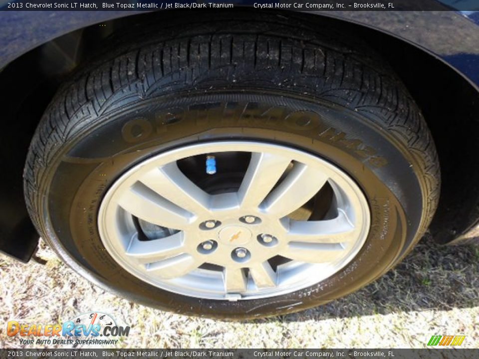 2013 Chevrolet Sonic LT Hatch Blue Topaz Metallic / Jet Black/Dark Titanium Photo #15