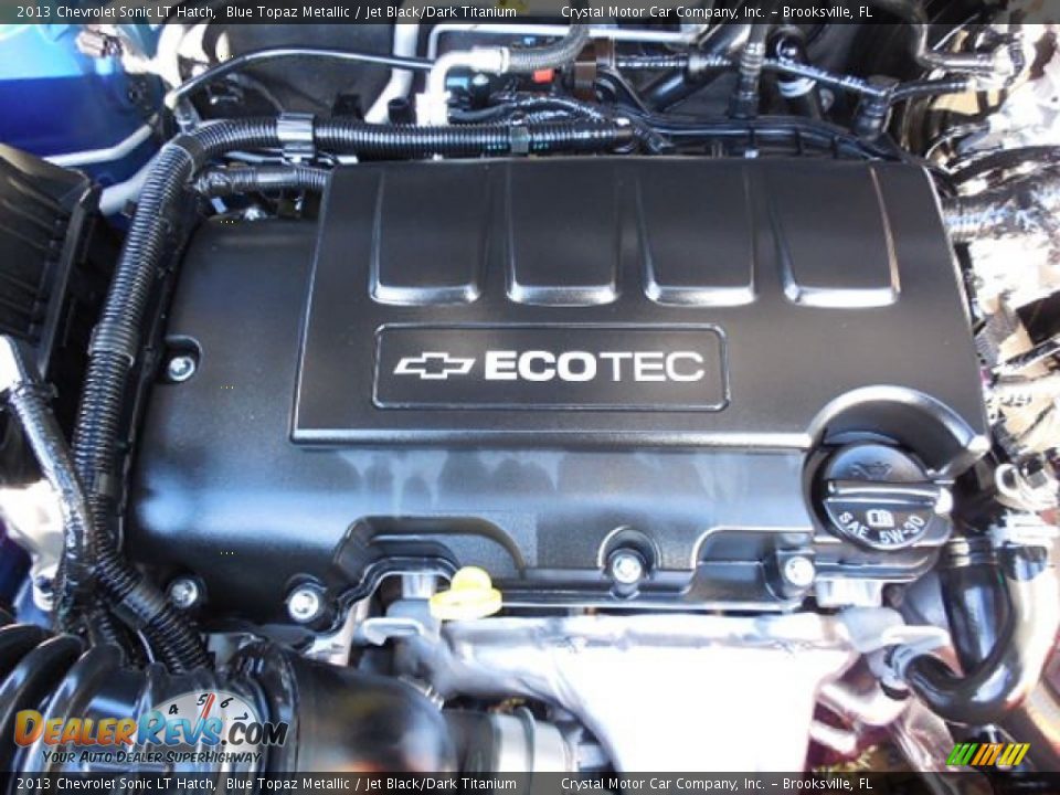 2013 Chevrolet Sonic LT Hatch Blue Topaz Metallic / Jet Black/Dark Titanium Photo #17