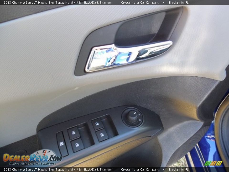 2013 Chevrolet Sonic LT Hatch Blue Topaz Metallic / Jet Black/Dark Titanium Photo #18