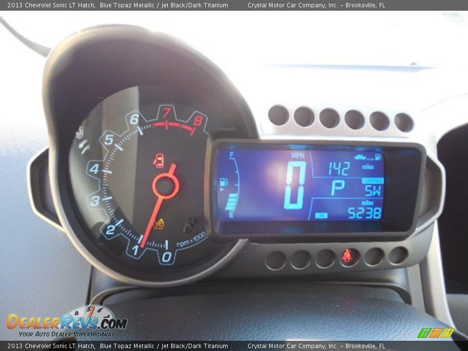 2013 Chevrolet Sonic LT Hatch Blue Topaz Metallic / Jet Black/Dark Titanium Photo #19