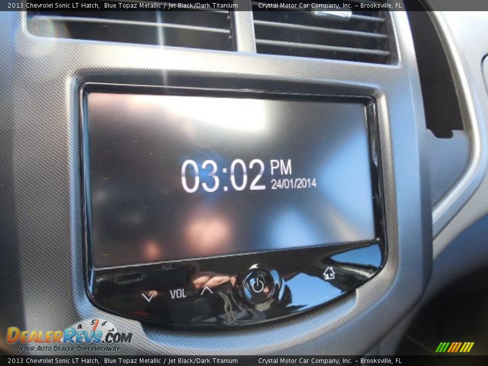 2013 Chevrolet Sonic LT Hatch Blue Topaz Metallic / Jet Black/Dark Titanium Photo #20