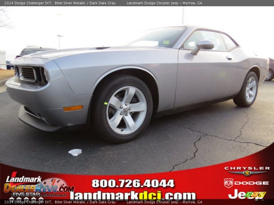 2014 Dodge Challenger SXT Billet Silver Metallic / Dark Slate Gray Photo #1