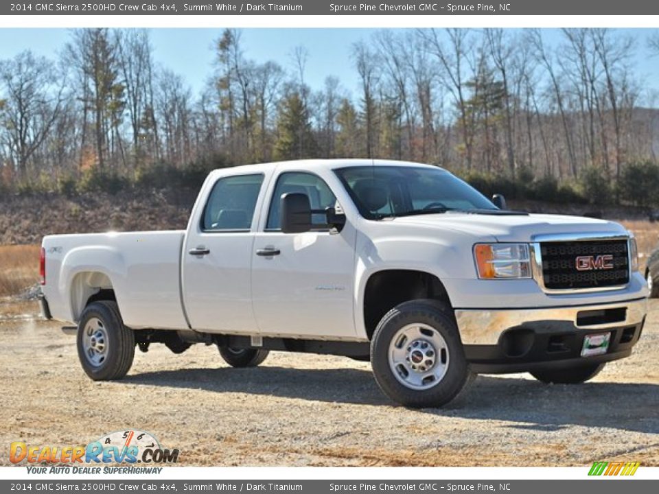 2014 GMC Sierra 2500HD Crew Cab 4x4 Summit White / Dark Titanium Photo #2
