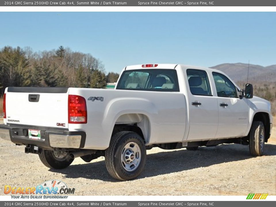 2014 GMC Sierra 2500HD Crew Cab 4x4 Summit White / Dark Titanium Photo #3