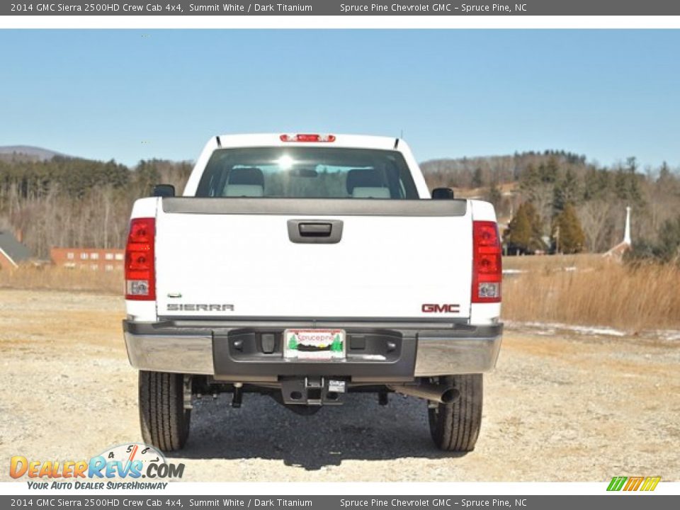 2014 GMC Sierra 2500HD Crew Cab 4x4 Summit White / Dark Titanium Photo #4