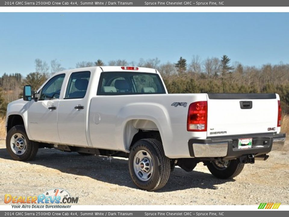 2014 GMC Sierra 2500HD Crew Cab 4x4 Summit White / Dark Titanium Photo #6