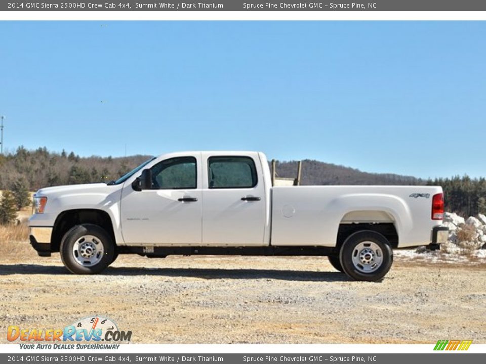 2014 GMC Sierra 2500HD Crew Cab 4x4 Summit White / Dark Titanium Photo #8