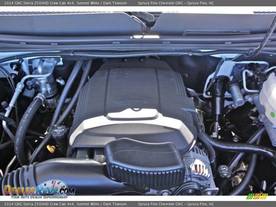 2014 GMC Sierra 2500HD Crew Cab 4x4 Summit White / Dark Titanium Photo #13