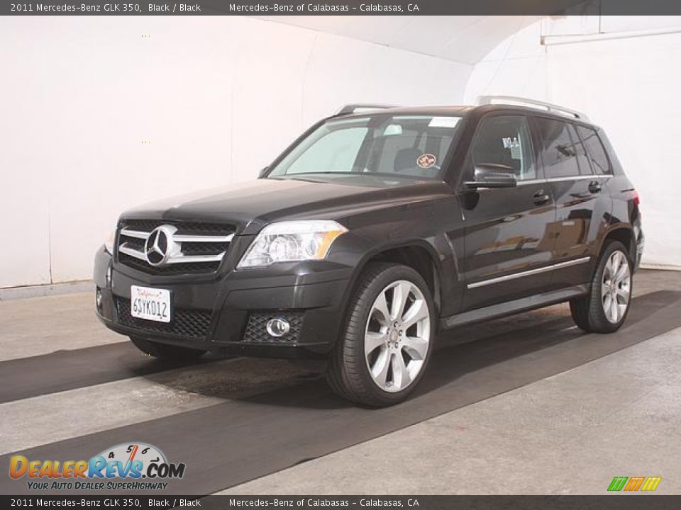 2011 Mercedes-Benz GLK 350 Black / Black Photo #1