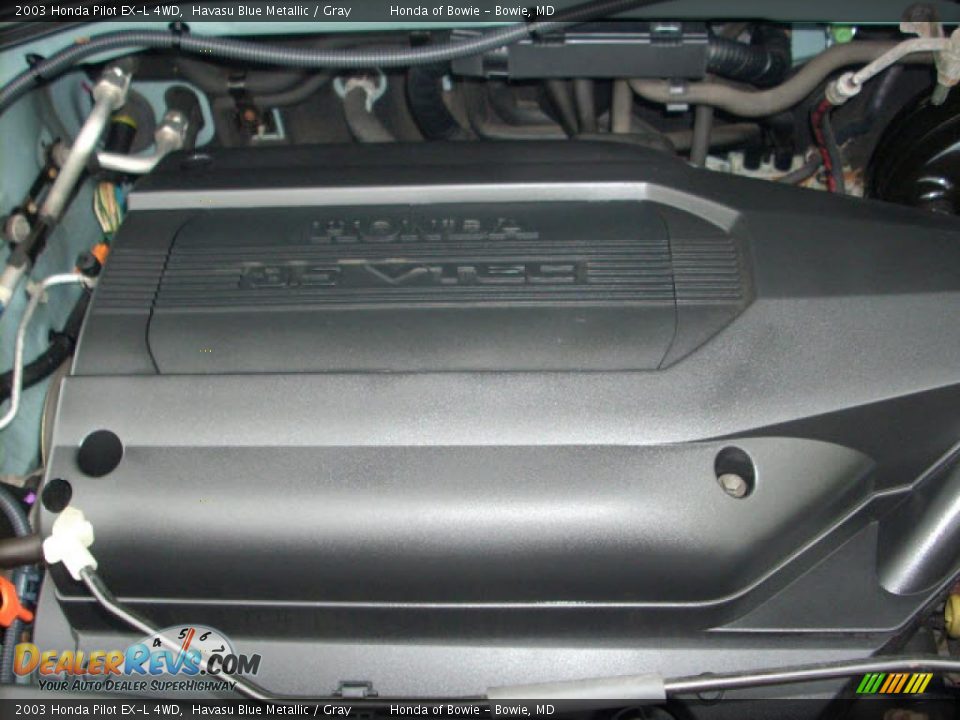 2003 Honda Pilot EX-L 4WD Havasu Blue Metallic / Gray Photo #9