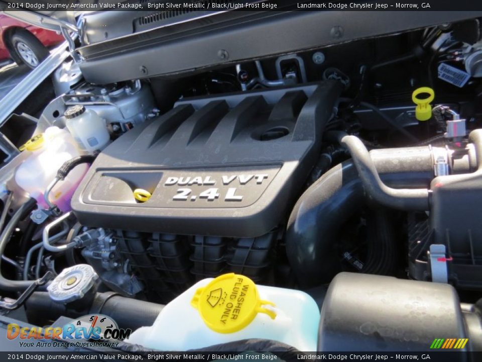 2014 Dodge Journey Amercian Value Package Bright Silver Metallic / Black/Light Frost Beige Photo #9