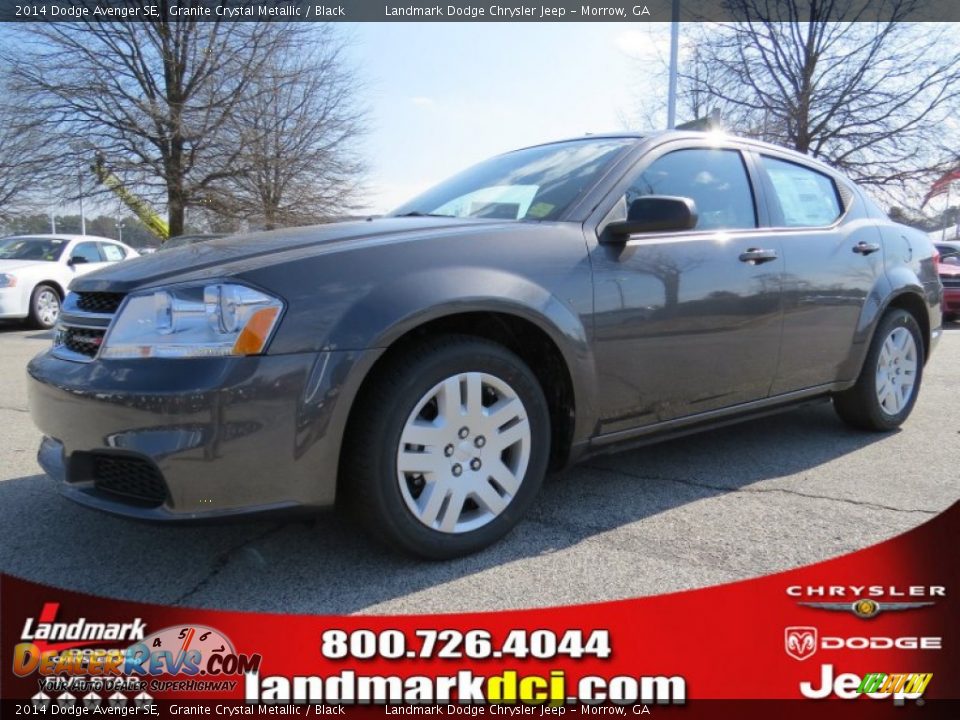 2014 Dodge Avenger SE Granite Crystal Metallic / Black Photo #1