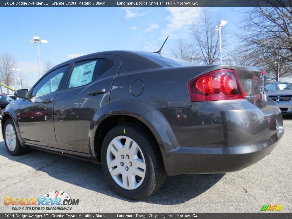 2014 Dodge Avenger SE Granite Crystal Metallic / Black Photo #2
