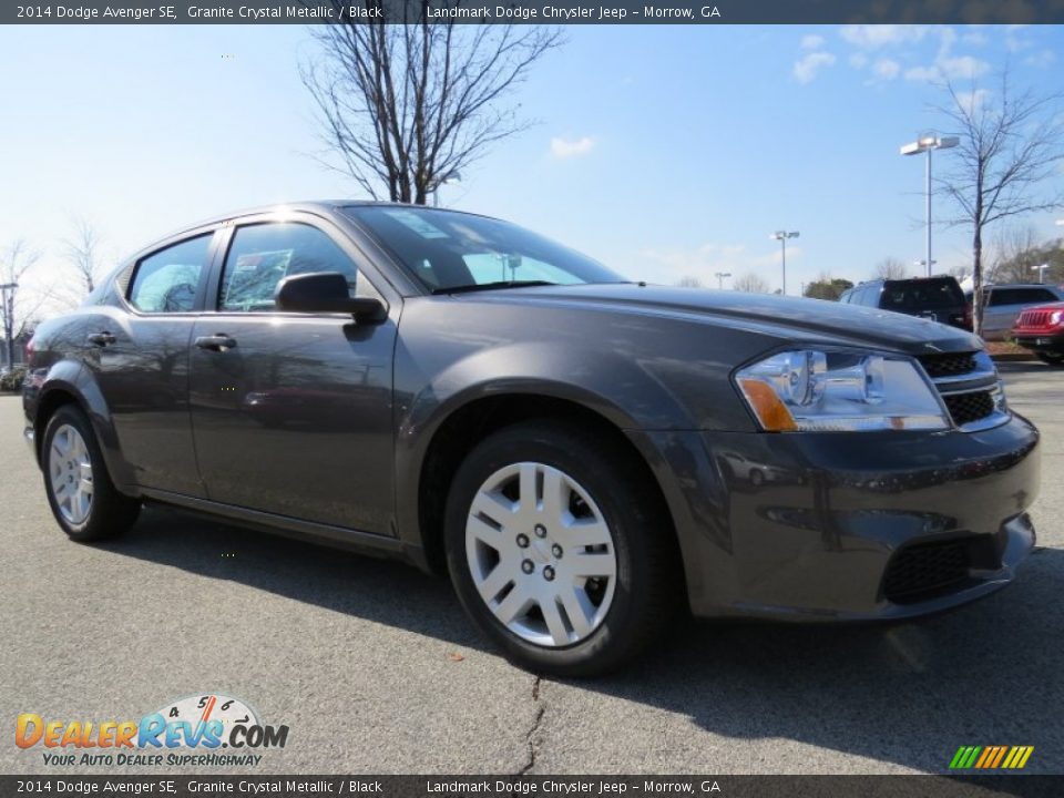 2014 Dodge Avenger SE Granite Crystal Metallic / Black Photo #4