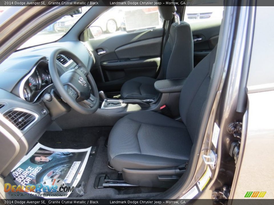 2014 Dodge Avenger SE Granite Crystal Metallic / Black Photo #6
