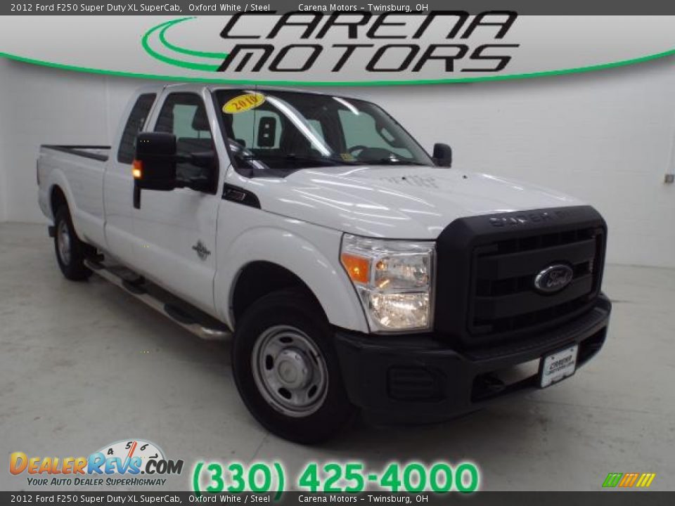 2012 Ford F250 Super Duty XL SuperCab Oxford White / Steel Photo #1