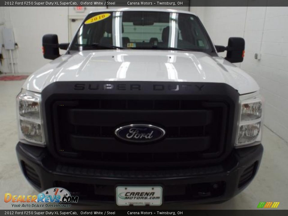 2012 Ford F250 Super Duty XL SuperCab Oxford White / Steel Photo #3
