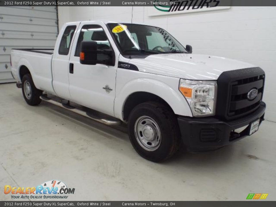 2012 Ford F250 Super Duty XL SuperCab Oxford White / Steel Photo #5