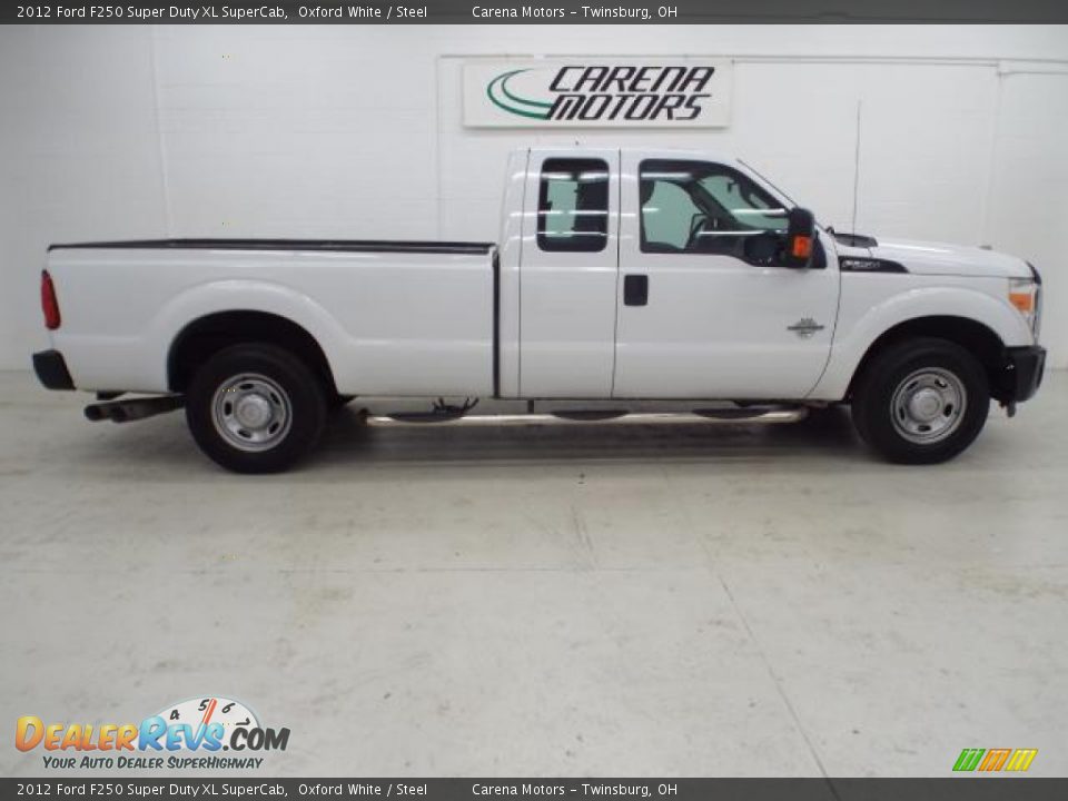 2012 Ford F250 Super Duty XL SuperCab Oxford White / Steel Photo #6