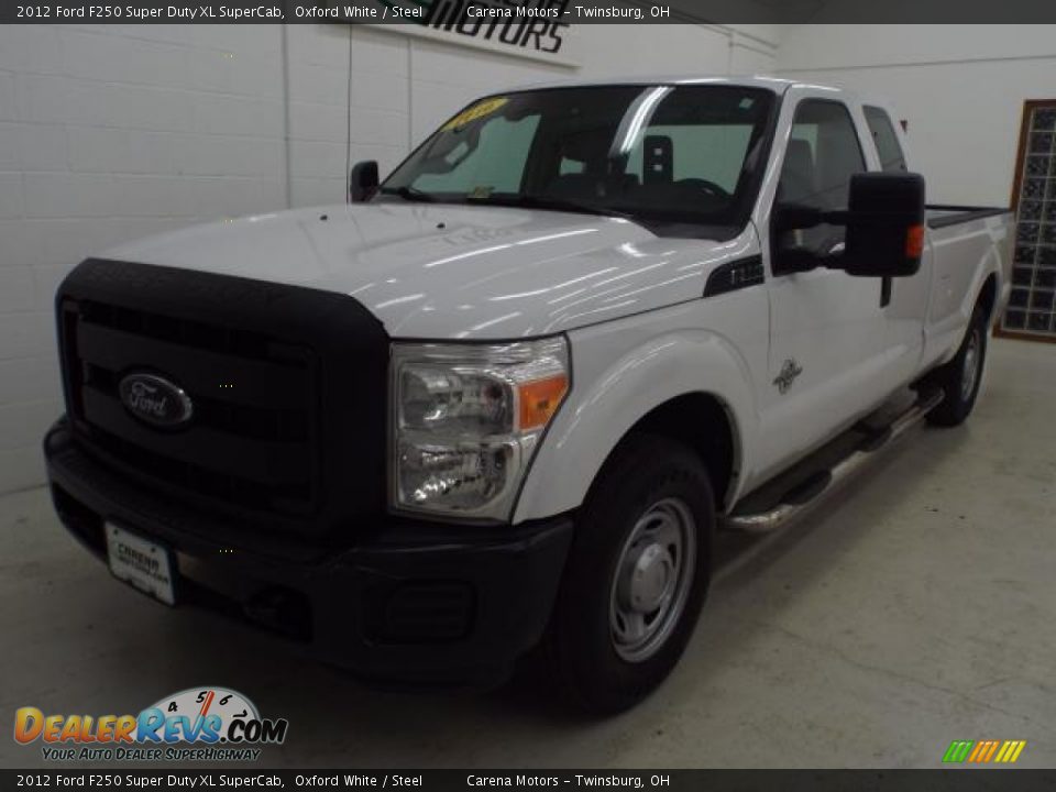 2012 Ford F250 Super Duty XL SuperCab Oxford White / Steel Photo #12
