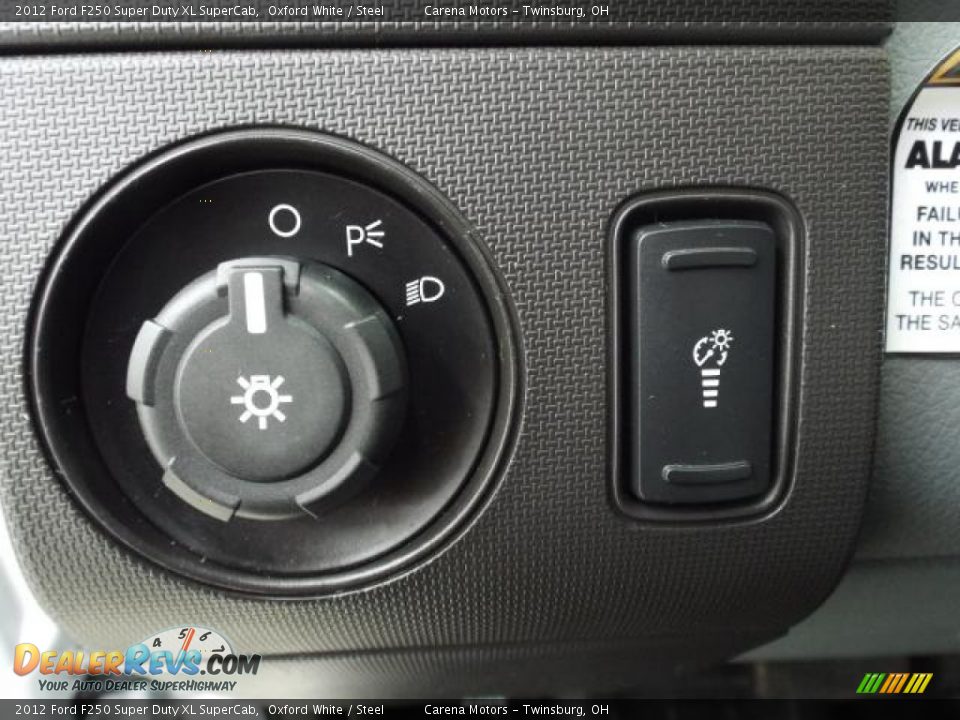 Controls of 2012 Ford F250 Super Duty XL SuperCab Photo #17