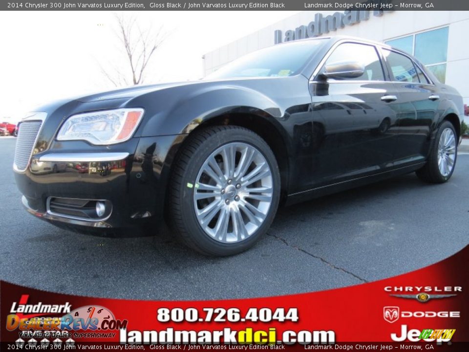 2014 Chrysler 300 John Varvatos Luxury Edition Gloss Black / John Varvatos Luxury Edition Black Photo #1