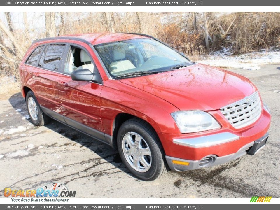 2005 Chrysler Pacifica Touring AWD Inferno Red Crystal Pearl / Light Taupe Photo #1