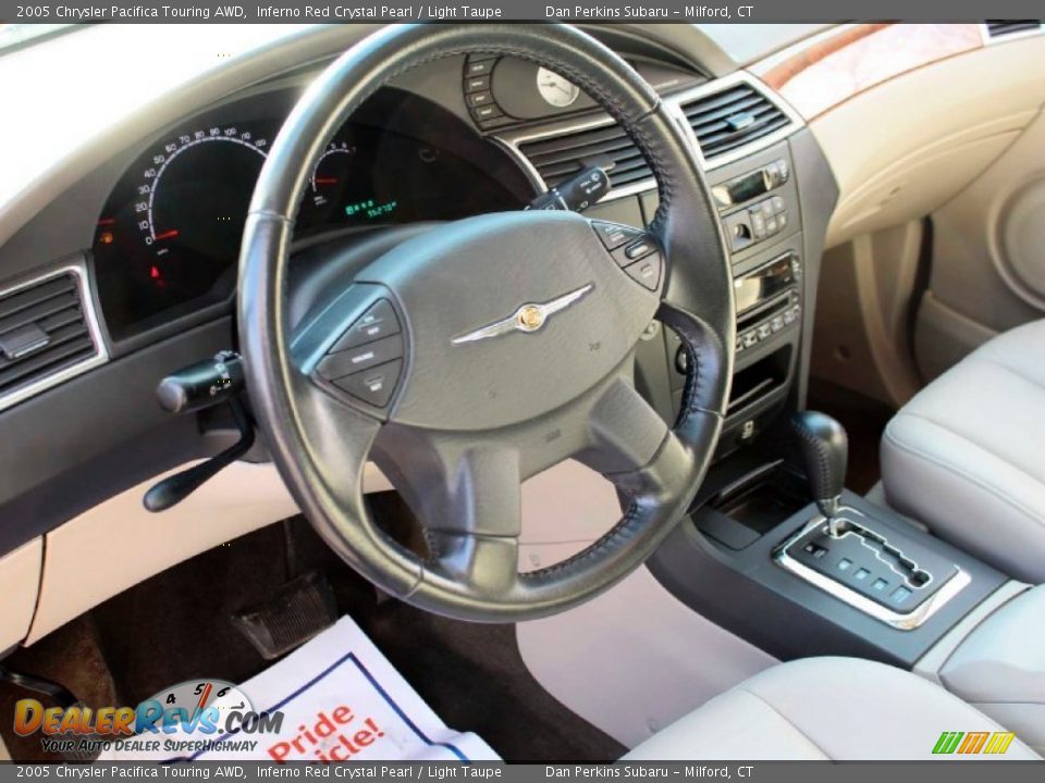 2005 Chrysler Pacifica Touring AWD Inferno Red Crystal Pearl / Light Taupe Photo #3