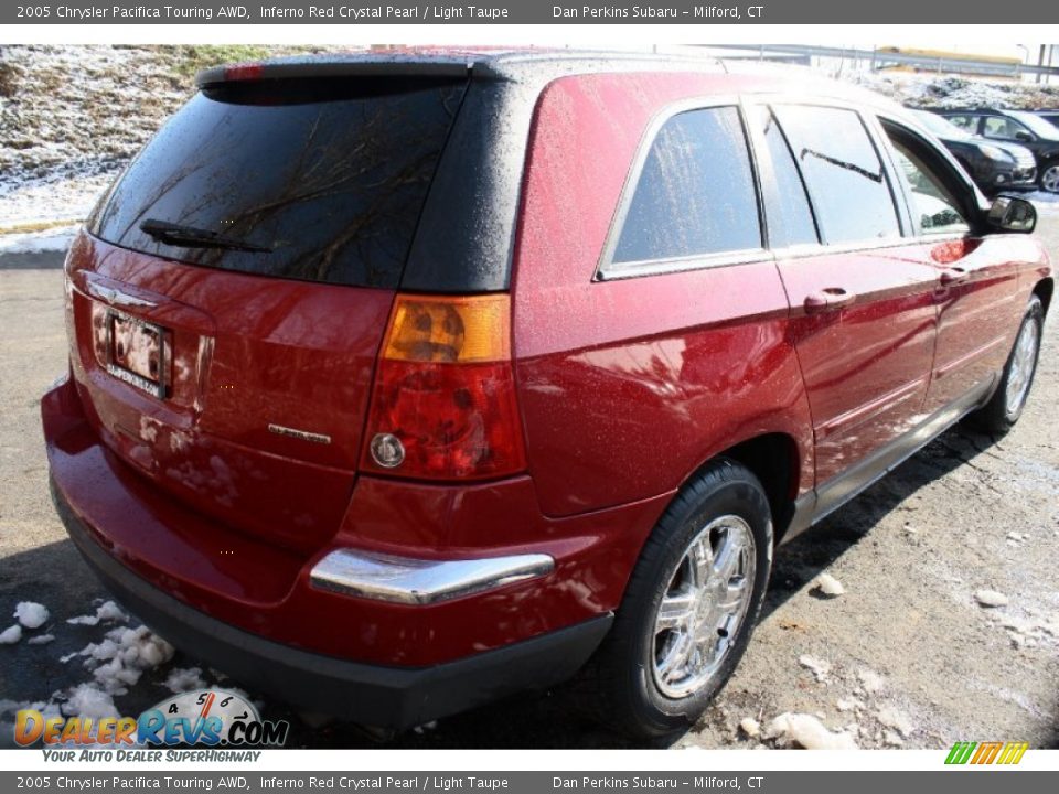 2005 Chrysler Pacifica Touring AWD Inferno Red Crystal Pearl / Light Taupe Photo #4