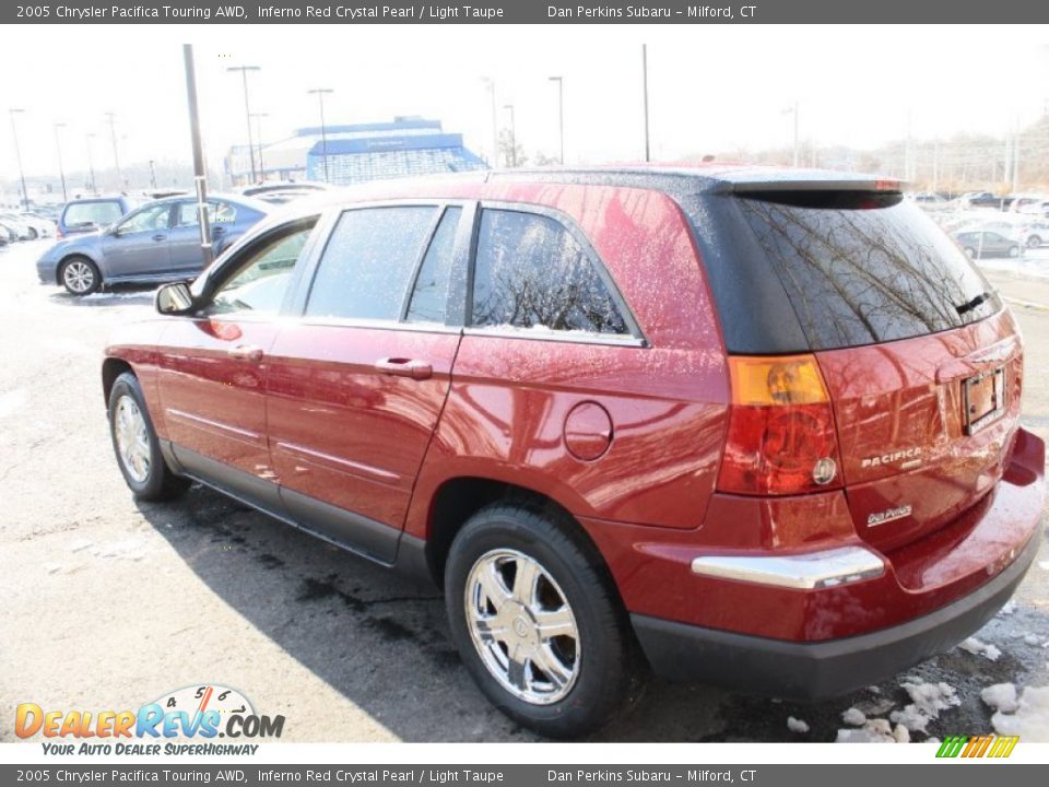 2005 Chrysler Pacifica Touring AWD Inferno Red Crystal Pearl / Light Taupe Photo #8