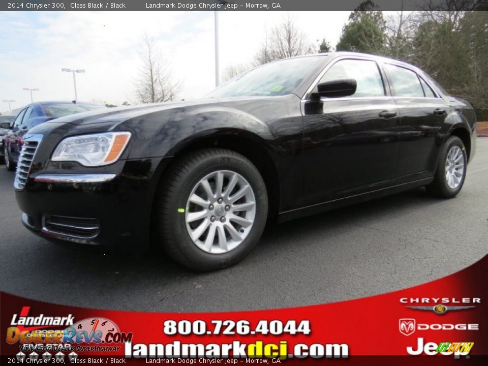2014 Chrysler 300 Gloss Black / Black Photo #1