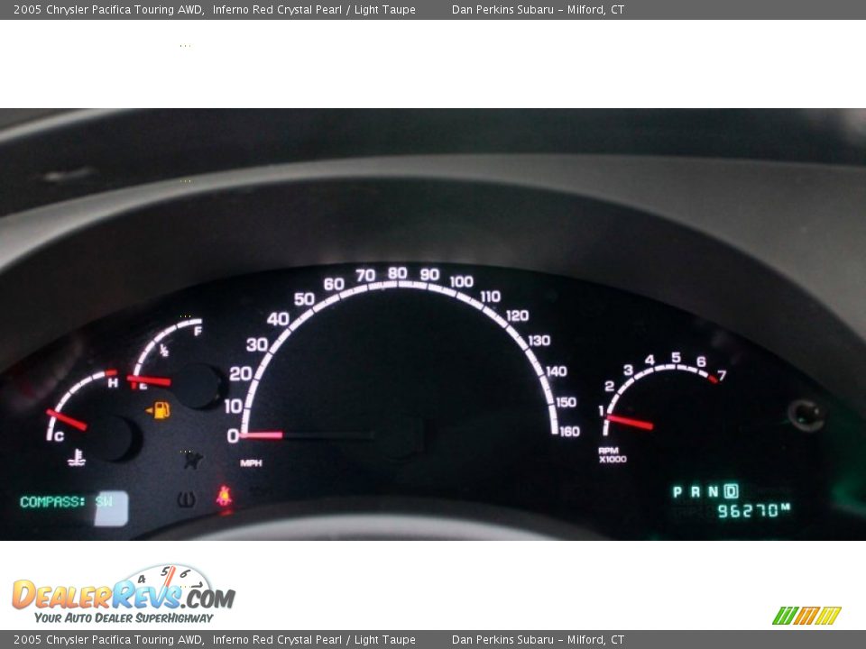 2005 Chrysler Pacifica Touring AWD Inferno Red Crystal Pearl / Light Taupe Photo #12