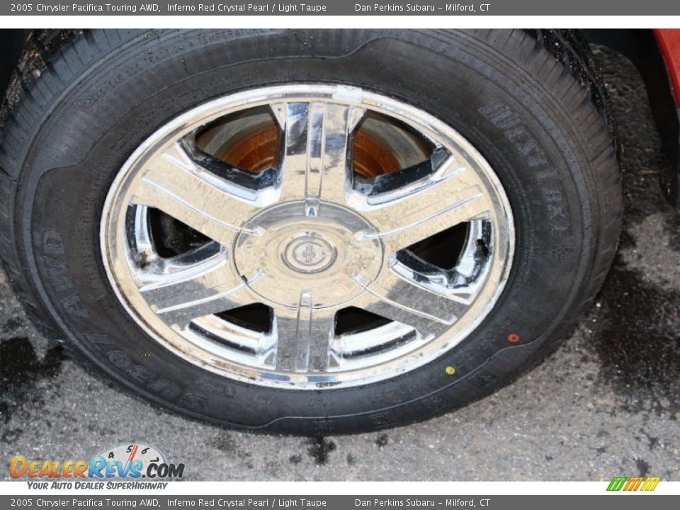 2005 Chrysler Pacifica Touring AWD Inferno Red Crystal Pearl / Light Taupe Photo #18