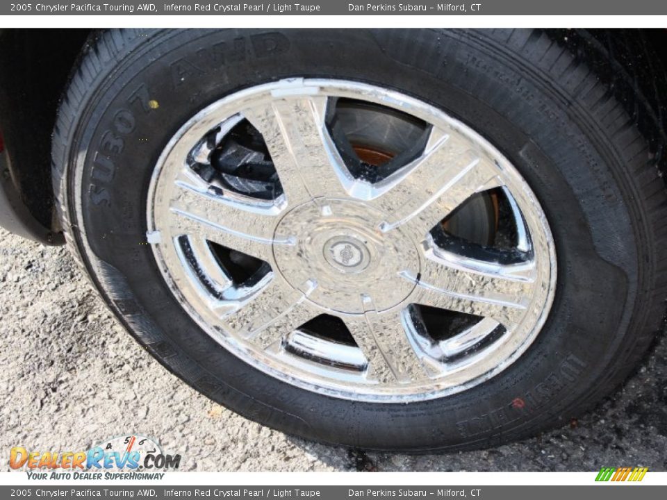 2005 Chrysler Pacifica Touring AWD Inferno Red Crystal Pearl / Light Taupe Photo #19