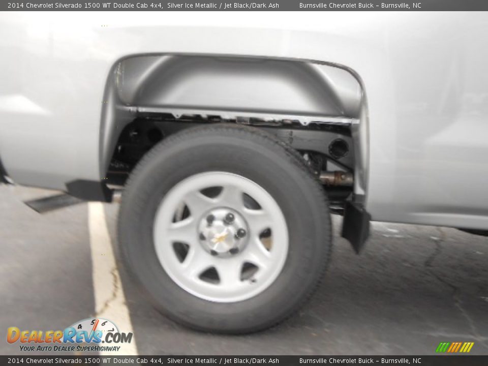 2014 Chevrolet Silverado 1500 WT Double Cab 4x4 Silver Ice Metallic / Jet Black/Dark Ash Photo #6