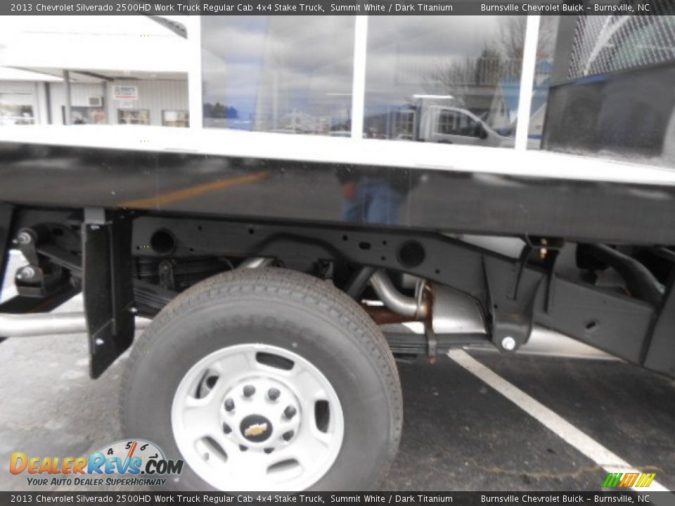 2013 Chevrolet Silverado 2500HD Work Truck Regular Cab 4x4 Stake Truck Summit White / Dark Titanium Photo #7