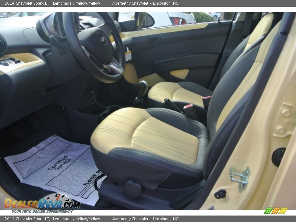 Yellow/Yellow Interior - 2014 Chevrolet Spark LT Photo #6