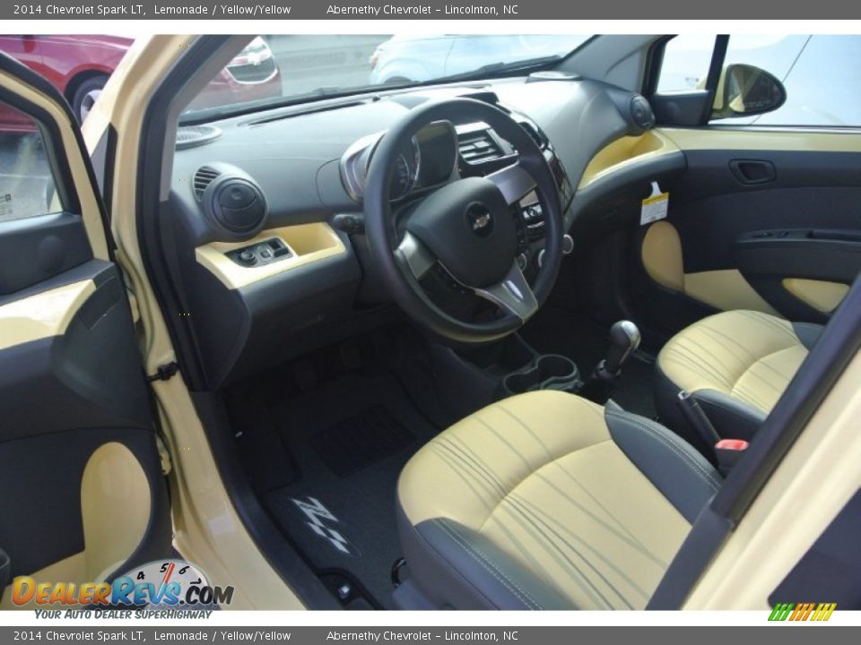 Yellow/Yellow Interior - 2014 Chevrolet Spark LT Photo #19