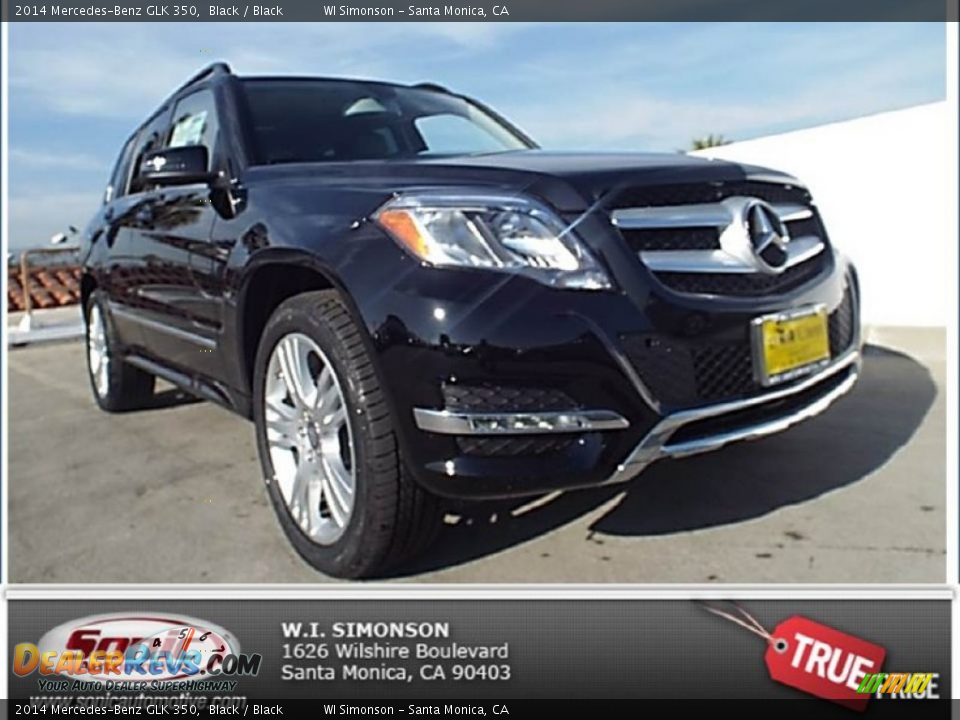 2014 Mercedes-Benz GLK 350 Black / Black Photo #1