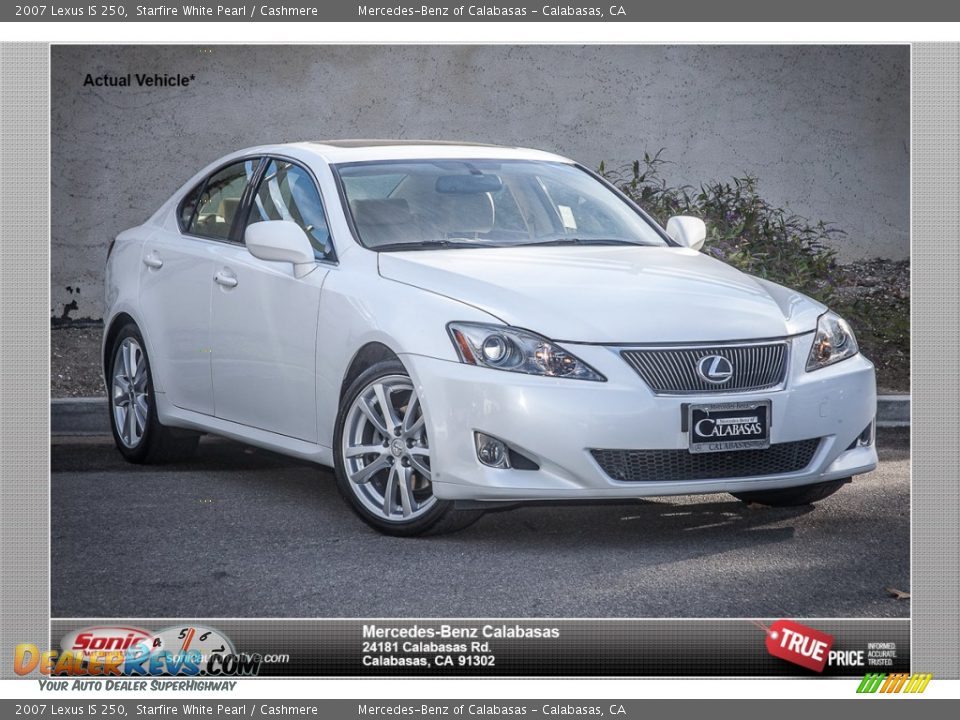 2007 Lexus IS 250 Starfire White Pearl / Cashmere Photo #1