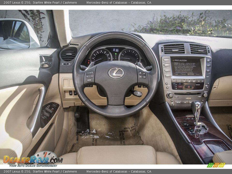 2007 Lexus IS 250 Starfire White Pearl / Cashmere Photo #4