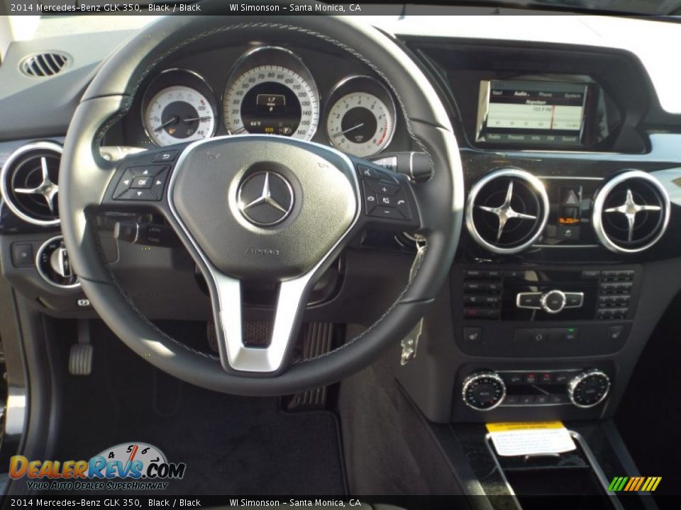 2014 Mercedes-Benz GLK 350 Black / Black Photo #9