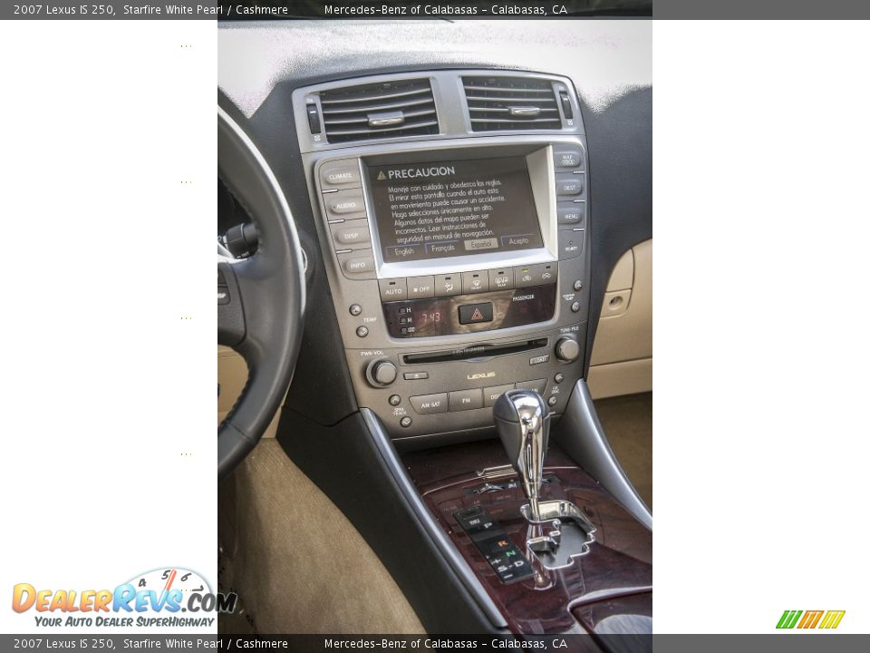 2007 Lexus IS 250 Starfire White Pearl / Cashmere Photo #5