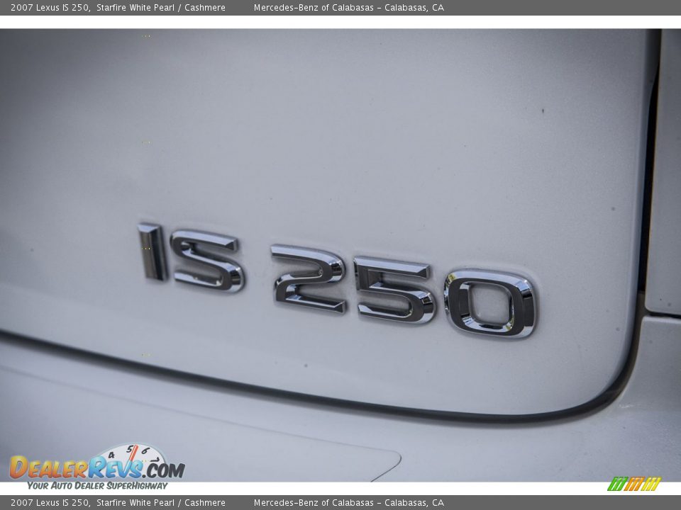 2007 Lexus IS 250 Starfire White Pearl / Cashmere Photo #7