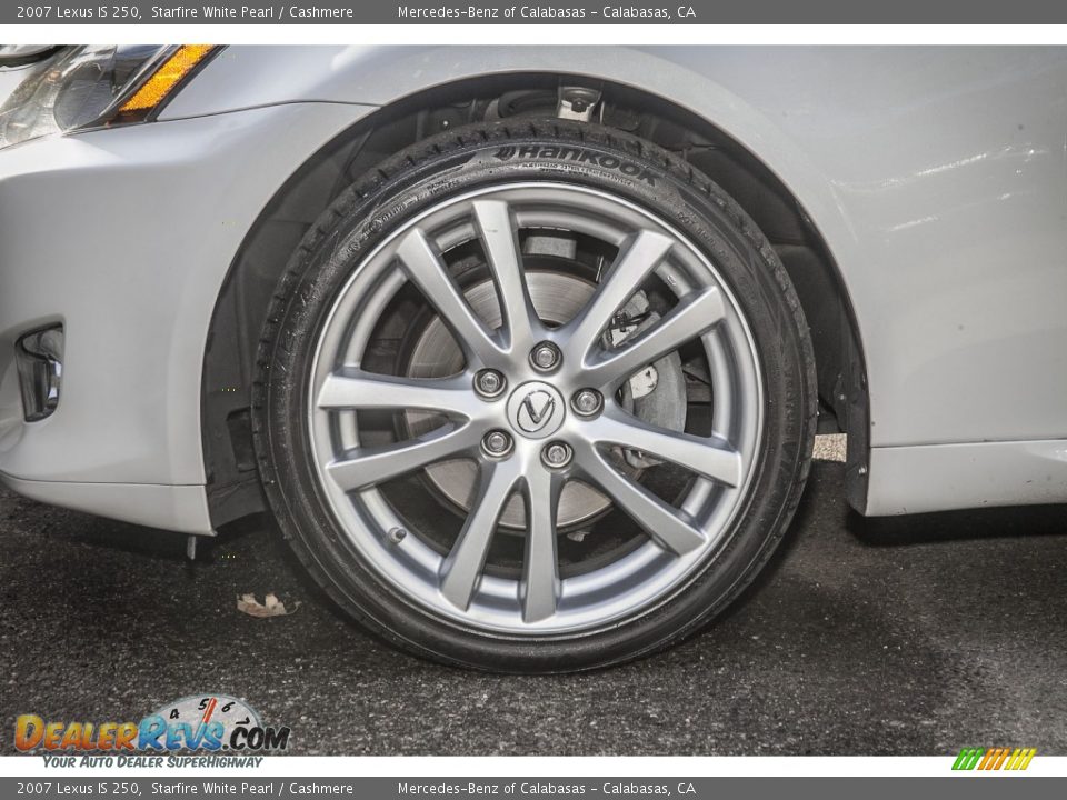 2007 Lexus IS 250 Starfire White Pearl / Cashmere Photo #9