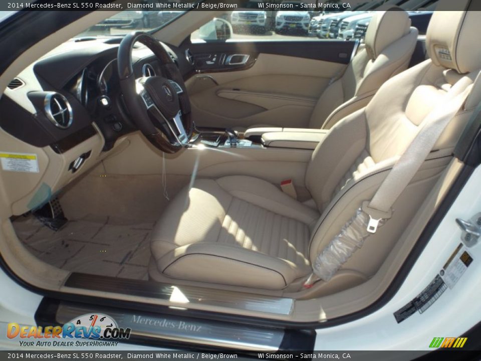 Front Seat of 2014 Mercedes-Benz SL 550 Roadster Photo #5