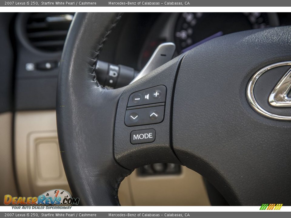 2007 Lexus IS 250 Starfire White Pearl / Cashmere Photo #16