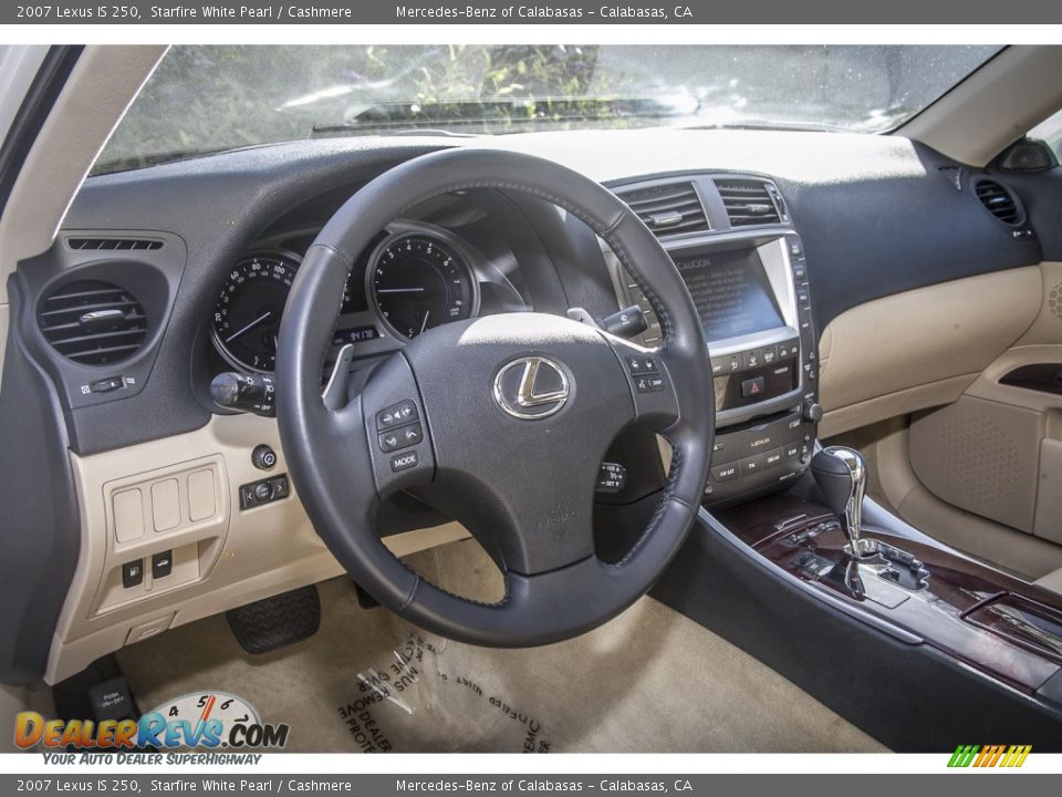 2007 Lexus IS 250 Starfire White Pearl / Cashmere Photo #17